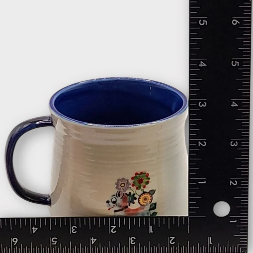 ANTHROPOLOGIE Nathalie Lete Floral Monogram Letter P Mug 20oz. - Picture 6 of 7